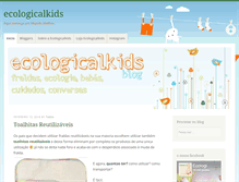 Tablet Screenshot of ecologicalkidsblog.com
